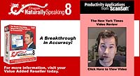 New York Times writer David Pogue reviews NaturallySpeaking Version 8